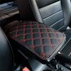 Кожаный коврик на подлокотник автомобиля Универсальный Interior Автомобильные подлокотники Ящик для хранения Коврики Пылезащитный Водонепроницаемый Чехол-подушка Защита подлокотника
