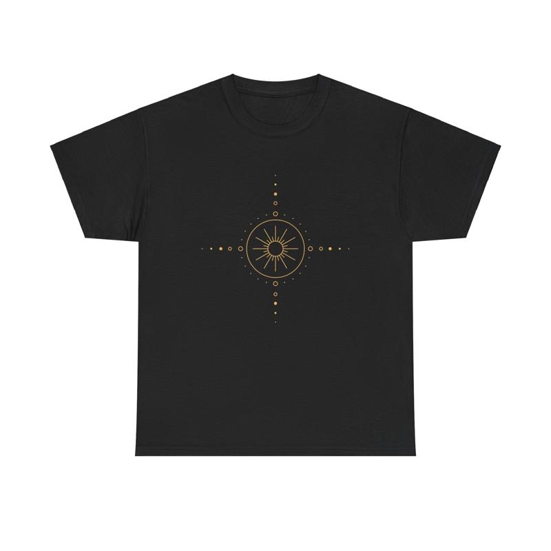 Sunburst Minimalist T Shirt Aesthetic Abstract Modern Geometric Trendy Indie