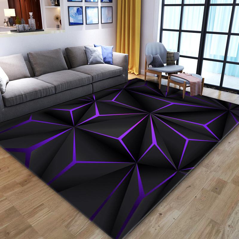 VIKAMA3D Stereo Vision Large Carpet Floor Mat Living Room Bedroom Decorative Floor Mat Absorbent, Non-Slip And Dirty Floor Mat