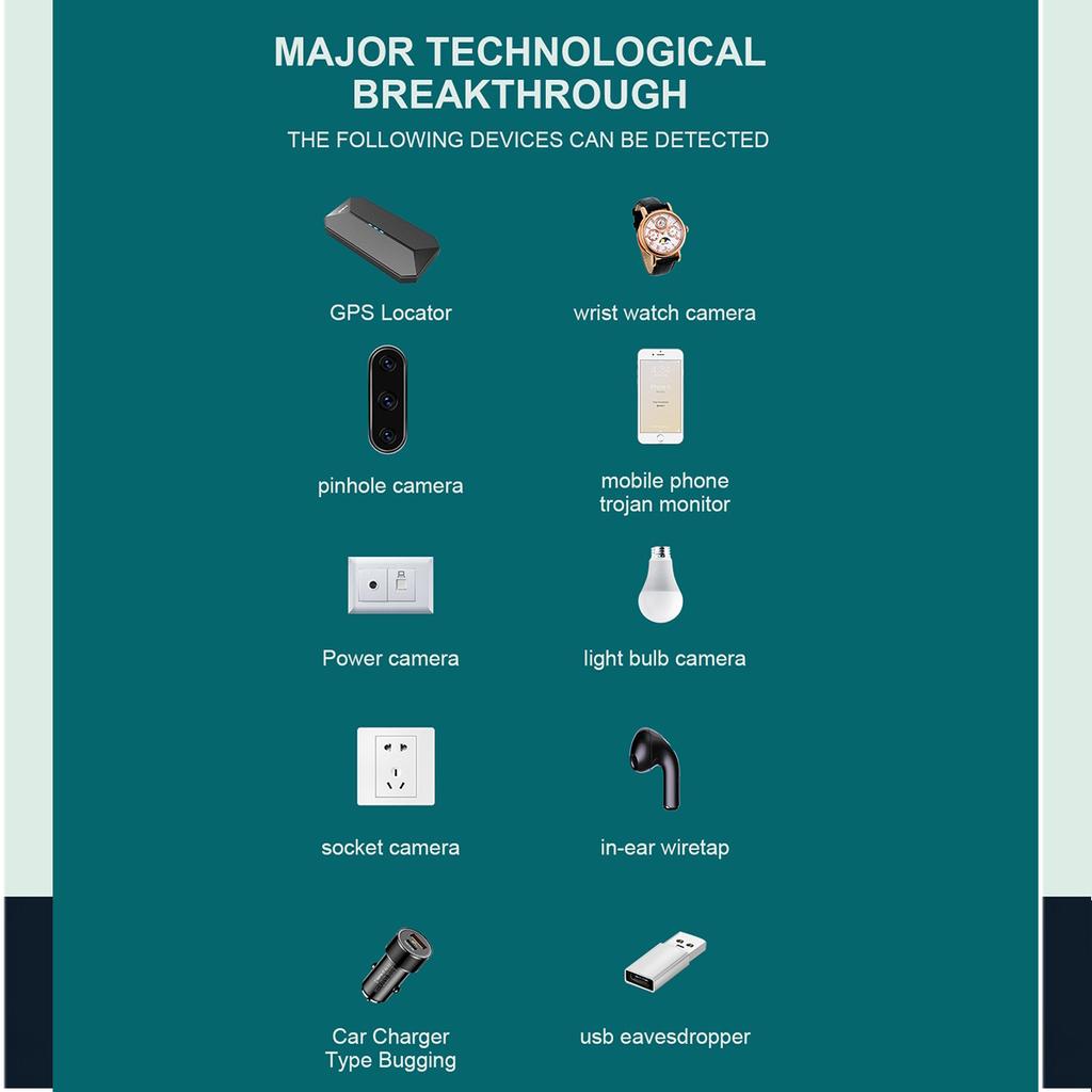Инфракрасный детектор камеры X13, антишпион, скрытая защитная сигнализация, многофункциональный мини-тестер Wi-Fi, устройство сканирования GPS-сигналов DetectorAA