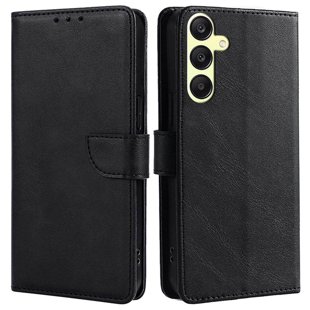 Кожаный чехол для Samsung Galaxy A25 5G (Глобальный) (161,0 х 76,5 х 8,3 мм) Чехол-подставка для кошелька