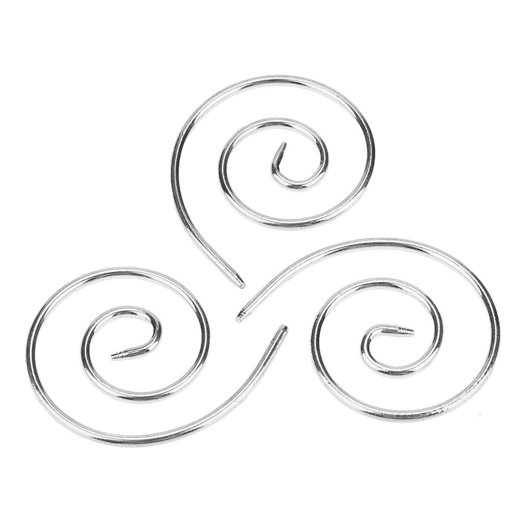 3Pcs Spiral Cable Knitting Needle Lightweight Convenient Stainless Steel Household Knitting Needle for Scarves Shawls Hats