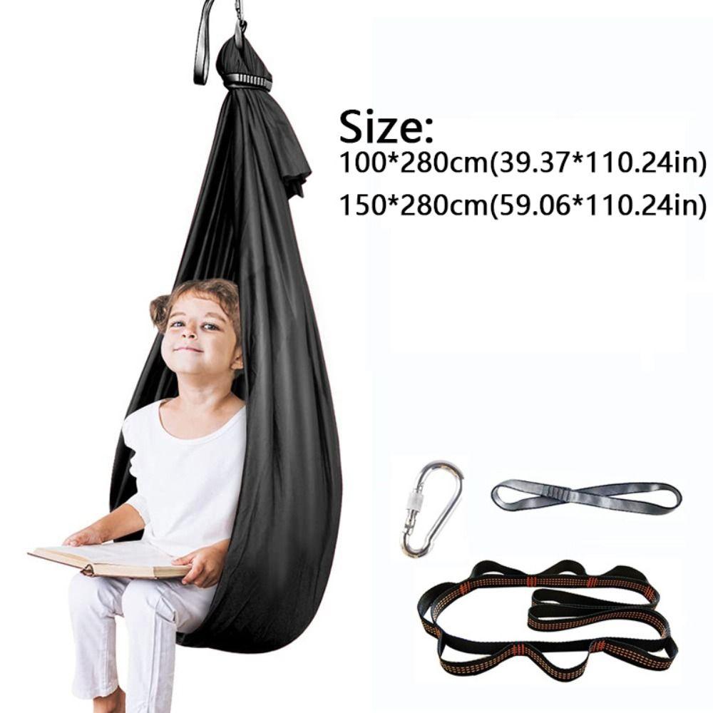 Multicolour Children Aerial Hammock Elastic Air Swing Chair Toy Yoga Fitness Tool  Indoor