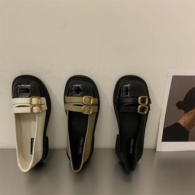 Туфли-лодочки на плоской подошве с одним ремешком и мелким вырезом, весенние новые туфли Мэри Джейн на мягкой подошве, женская обувь