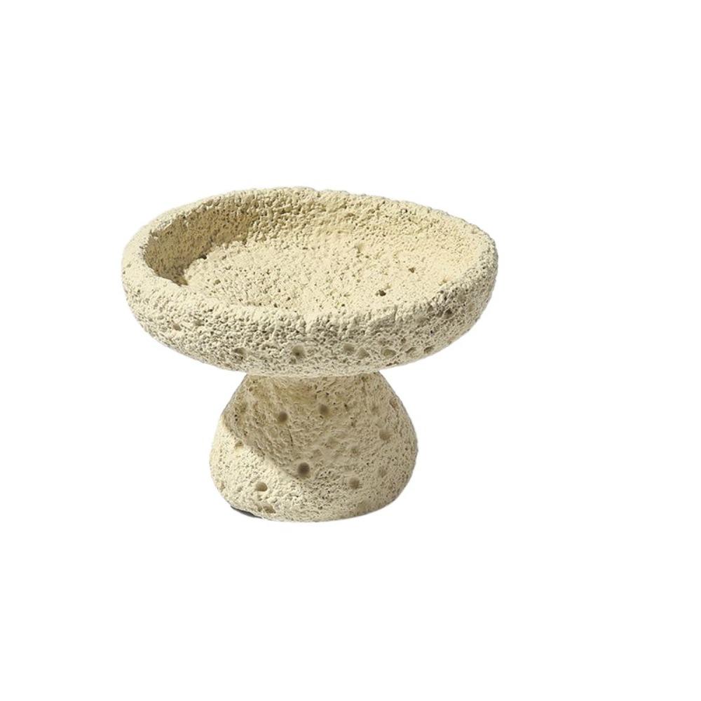 Concrete Texture Cement Incense Burners Moon Surface Design with 9 Holes Incense Stick Stand Decorative Multi-functional