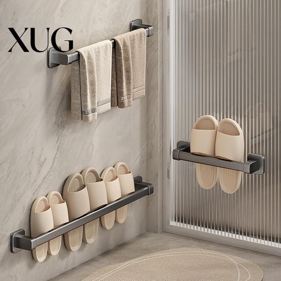 Wall-mounted Towel Rack Self-Adhesive Hand Bar Strong Load-bearing No-drill Easy to Install Bathroom Wall Mounted Hanger Removable