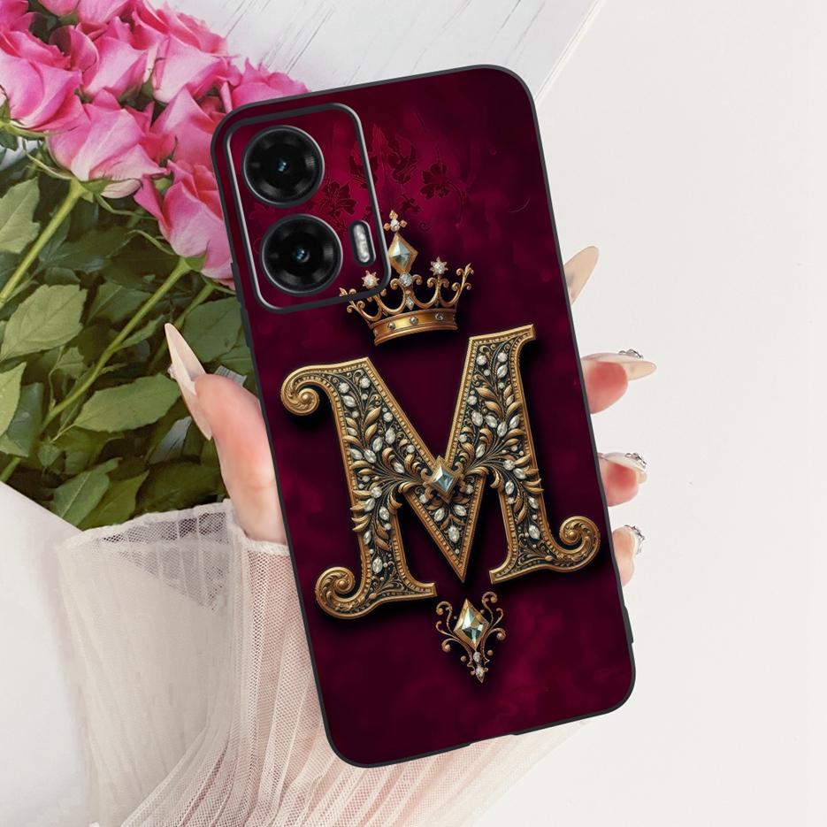 Чехол для Motorola Moto G35 Moto G55 G85 5G Милые буквы Чехол Мягкий ТПУ Чехол для телефона Для Motorola G85 G 35 55 MotoG55 MotoG85 Корпус