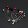 12Pcs Women Brooch Pins Crystal Hijab Scarf Pearl Safety Pin Sweater Shawl Clips