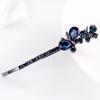 Accessories Flowers Shaped Edge Clamp Crystal Rhinestone Hair Clip Bling Headwear Barrette Hairpin