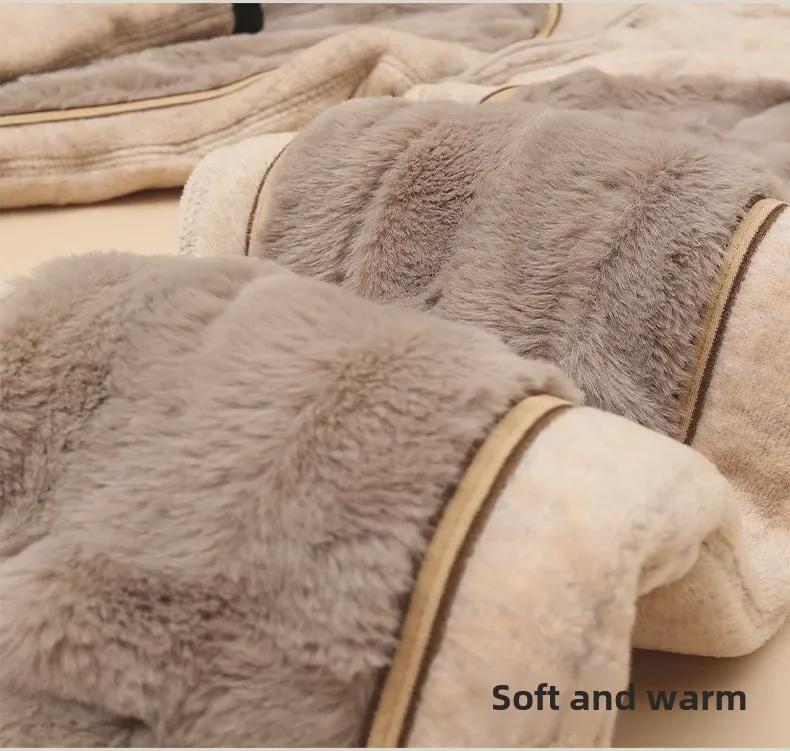 Теплые зимние штаны из пятислойного утепленного хлопка Northeast с наколенниками - леггинсы унисекс с высокой талией