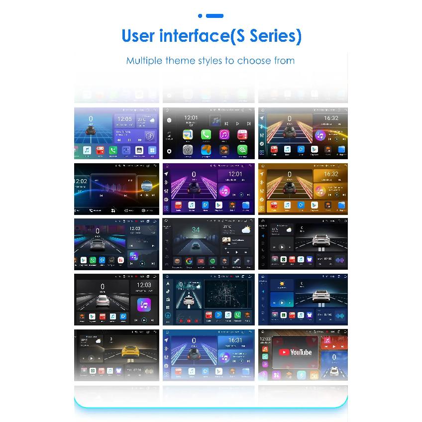 7" Ossuret 2Din CarPlay Android Auto Universal Car Radio Navigation GPS TypeC 4G BT Quad Octa Core UI7862 Headunit IPS Screen