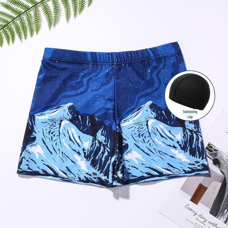 Men's Quick-Dry Loose Swim Trunks - Anti-Embarrassment Boxer Swimsuit for Beach