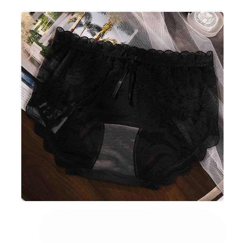 Large Size Pure Desire Sexy Lace Underwear Hollow Knickers Mesh Pure Cotton Crotch Shorts Women Panties