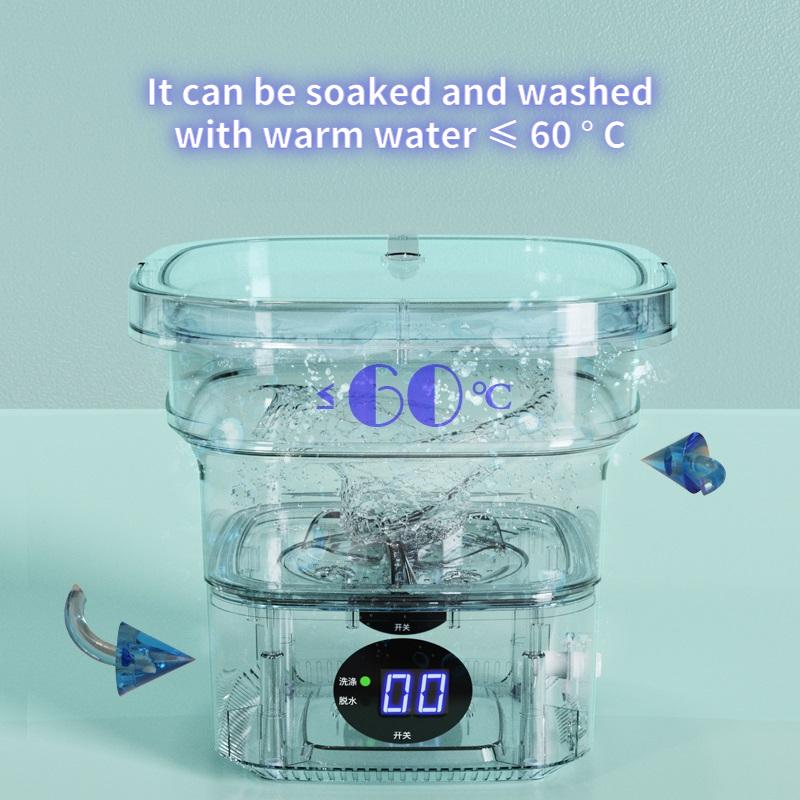 Folding Washing Machine Mini Portable Cleaning Wachine For Wash Underwear, Underpants, Socks, Baby Small Clothes
