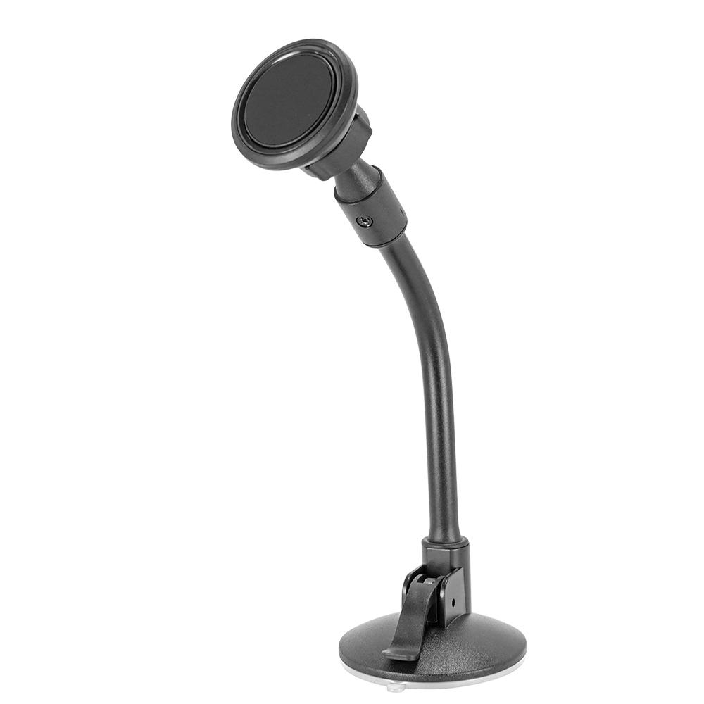 Magnetic Mount Flex Neck Suction Cup Car Phone Mount for Windshield, 360 Adjustable Magnetic Head Universal Cell Phone Holder