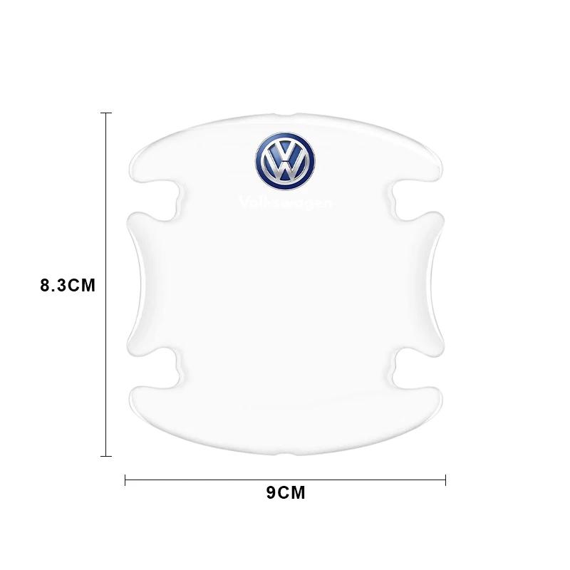 efg1 Car Door Transparent Strip Rearview Mirror Anti-Collision Protection Strip Emblem for VW CC Golf 6 7 GTI Tiguan Passat B5 B6 B7