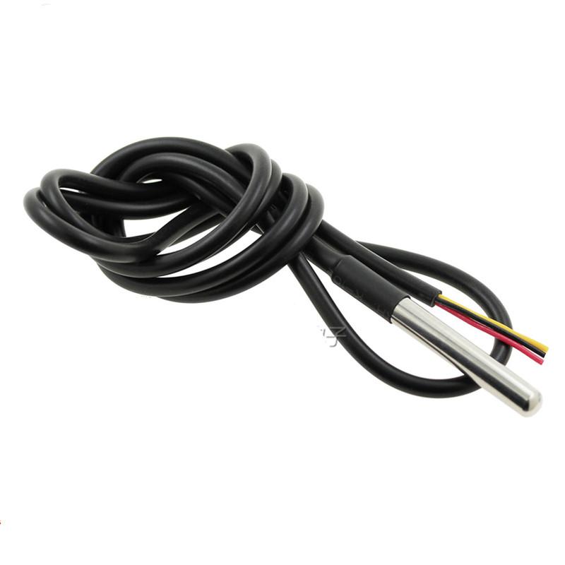 1PCS Stainless Steel Package Waterproof DS18b20 Temperature Probe Sensor (1m 2m 3m 5m)
