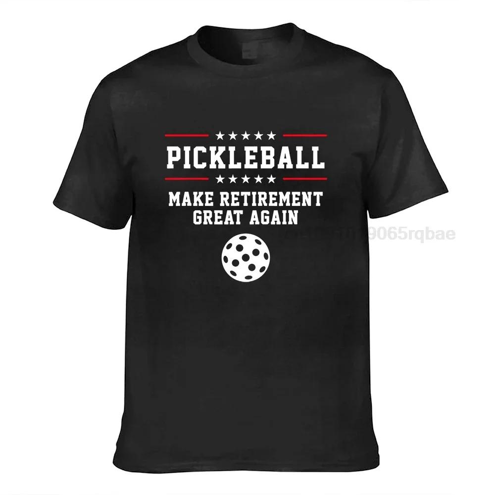 Funny Pickleball Retireunisext Tshirt For Dad Grandpa Or Unisex Tees On Sale Printing Cotton Unisex T Shirt Printing
