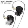 KZ Проводные наушники ZEX Pro с электростатической технологией Hybird. Внутриканальные наушники Hi-Fi. Спортивные игровые наушники с шумоподавлением. Отсоединяемый кабель.