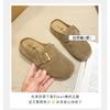 Fashion 2024 Spring Women's Closed Toe Slippers Suede Leather Clogs Sandals for Women Retro Fashion Garden Mule Clog Slides