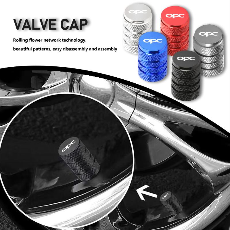 For Opel Car Wheel Tire Valve NTKR5 Caps Tyre Rim Stem Cover Airdust Waterproof Covers OPC Astra J H G K Insignia Corsa D B E Mokka