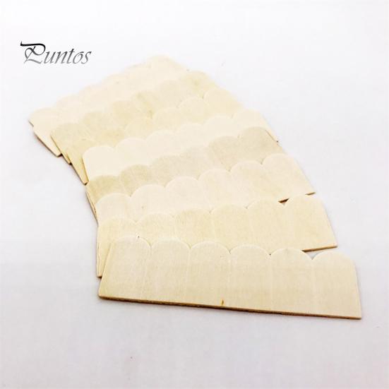 12шт 1/12 кукольный дом деревянная черепица DIY миниатюрная комната живопись аксессуар