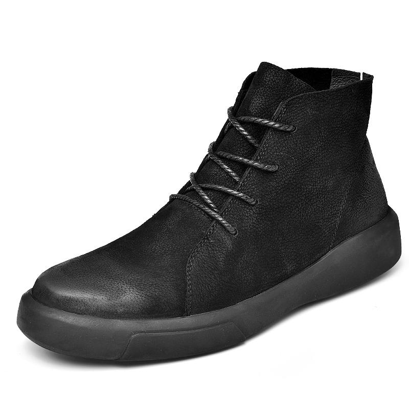 Fashion Designer Boots for Men New High-top Non-slip Lightweight Casual Working Men's Shoes Walking High Quality Men's Boots