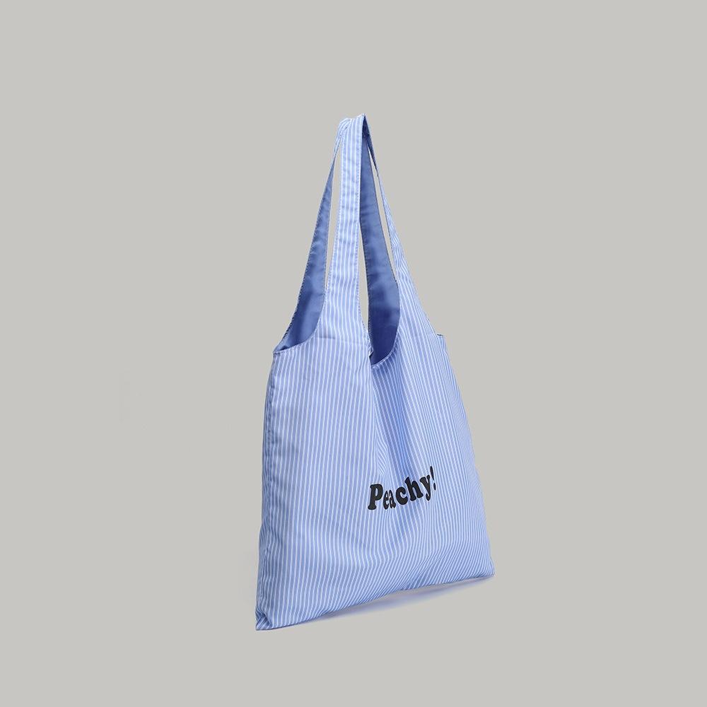 This year's popular summer new large-capacity striped underarm bag with letter print, simple and versatile shoulder bag for women