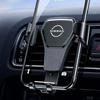 Гравитационный держатель для телефона в машину на дефлектор, GPS-подставка, аксессуары для Nissan Qashqai J10 Juke XTrail Leaf Murano Pulsar Teana Tiida Note