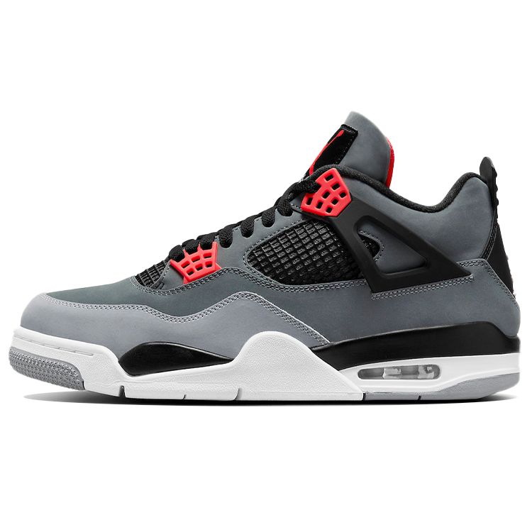 Air Jordan 4 Retro Infrared Unisex Sneakers Grey Dark-Grey Infrared-23 DH6927-061
