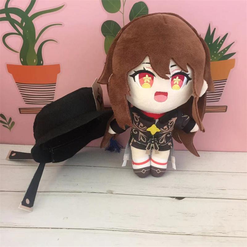 Аниме Плюшевая кукла Genshin Impact 20 см Ху Тао Паймон Игровой Милый Мягкий Набивной Подушка Подарок для Детей