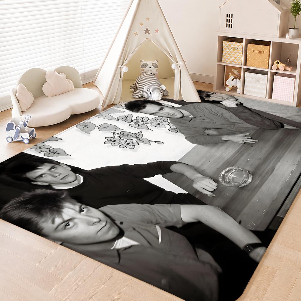 Rock Band The Smiths Retro Floor Mat Floor Mat Soft Flannel Non-Slip Door Rug for Living Room