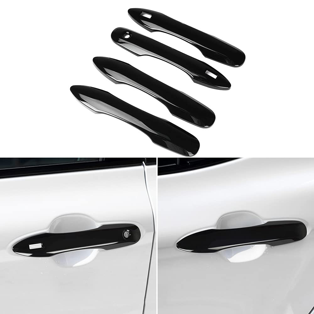 MARCHFA Door Knob Covers/Steering Wheel Covers/Garnish for Toyota Yaris & Yaris Cross MXPB1/MXPJ1 Series (2020~) - Dress-Up Custom Parts (Piano Black)