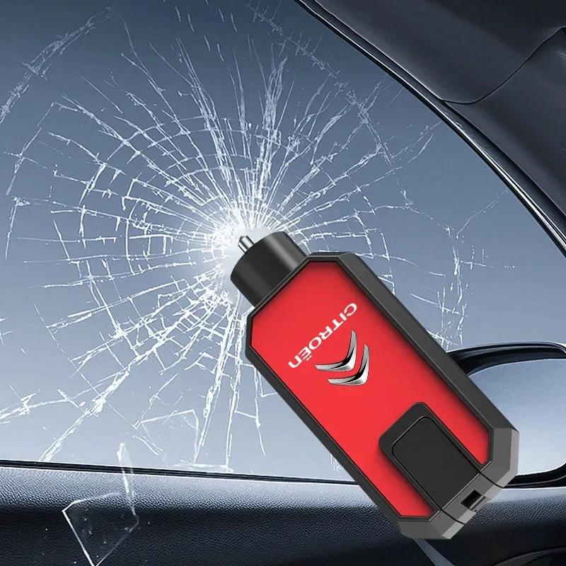 Car Safety Hammer Mini Car with a Multi-functional Escape Hammer For Citroen C1 C2 C3 C4 C5 C6 C8 C4L DS3 DS4 DS5 DS5LS DS6