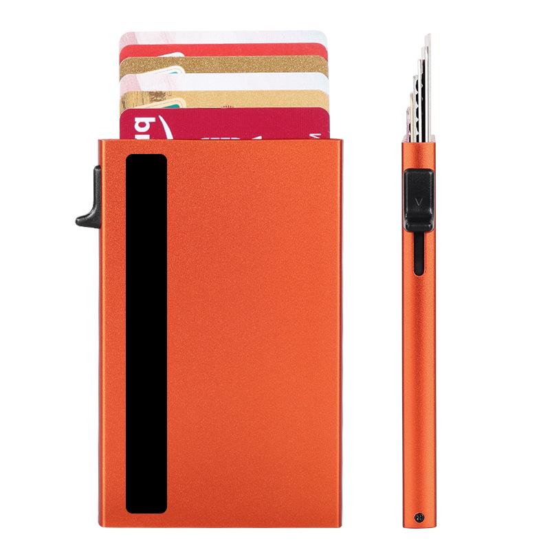 Мужской алюминиевый держатель для карт с RFID-защитой от кражи и хранилище для документов