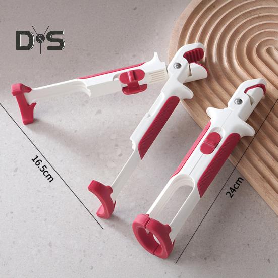 Зажим для защиты от ожогов 2-в-1, держатель для миски с нескользящей высокой термостойкостью, зажим для защиты от ожогов, зажимы для захвата горячей пластины, щипцы для