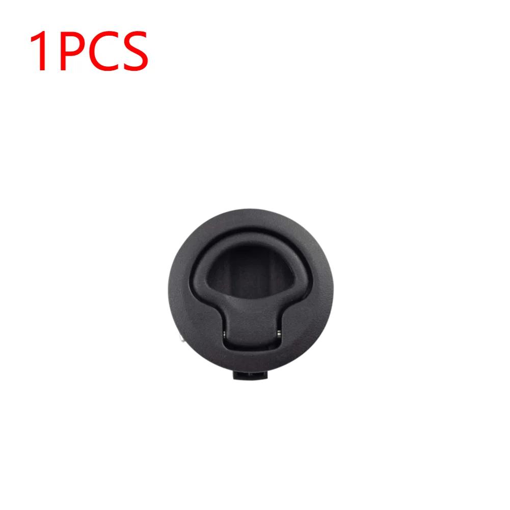 1-10Pcs Boat Door Latch Flush For Boat Pull Latch Plastic Marine Round 61*61*25mm Flush RV Handle Lock Boat Accessories