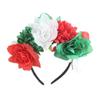 Аксессуар для волос в виде цветка пиона для праздника и выпускного вечера: Рождественская повязка на голову в два ряда