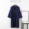 Ramie Cotton Long-Sleeve Bathrobe Nightgown