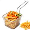 Корзина для жарки Корзины для сервировки картофеля фри Мини из нержавеющей стали Корзины для жарки чипсов Презентация еды Дуршлаг Инструмент для приготовления картофеля