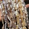 1 нить, розово-фиолетовый натуральный пресноводный жемчуг, ручная работа, бусины из жемчуга Пипа для изготовления ювелирных изделий, DIY ожерелья, браслеты, браслеты на щиколотку, поделки, длина 36 см