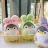 Adorable Penguin Plush Keychain Cute Bunny Transform Soft Plush Toy Bag Charm