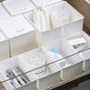 Японский пластиковый пыленепроницаемый ящик для хранения, контейнер для хранения в шкафу для мелочей, органайзер для хранения мелких предметов для дома и офиса
