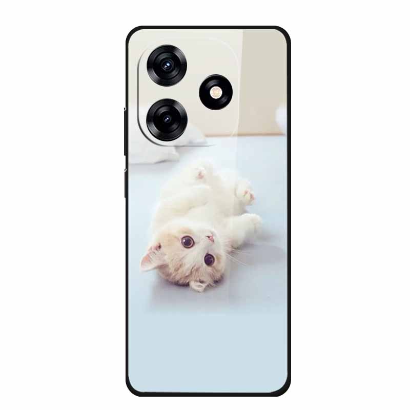 Glass Back Cover For Honor X5c Plus Case Coque Hard Tempered Glass Case For Honor Play 10A X5c Plus Phone Case Cover Soft Bumper