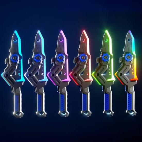 Spark Battle Ax with Smoke Effect Transforming Weapon LED 7 RGB Colors Dynamic Sound