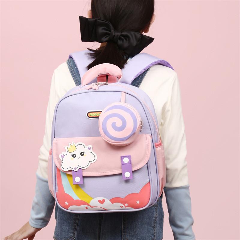 Lightweight And Durable Kids Backpack For School With Cute Cartoon Frog Style