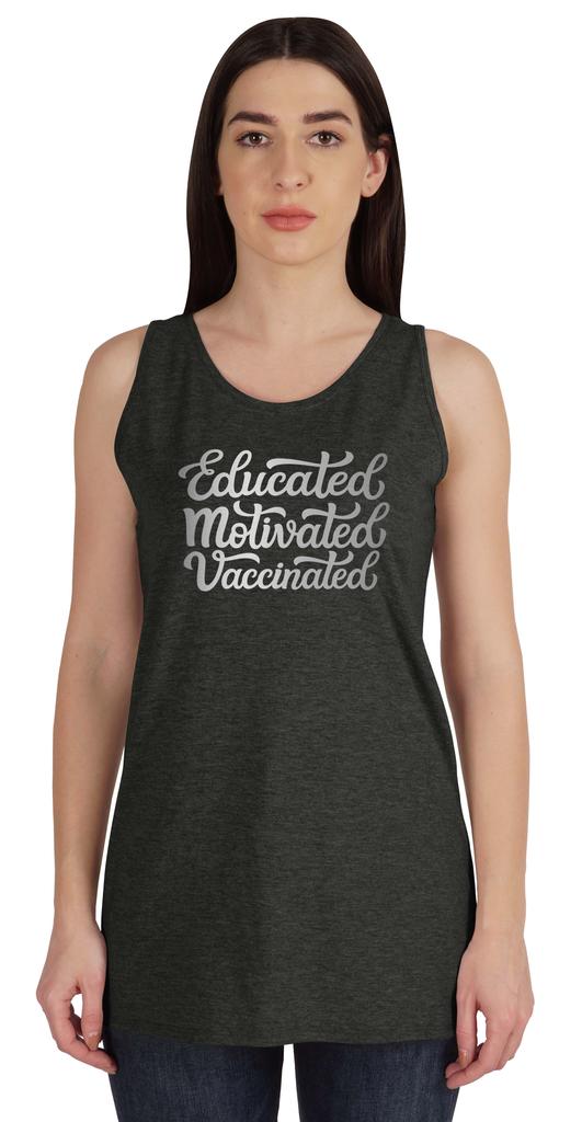 Inkmeso Образованные Мотивированные Вакцинированные Про-Вакцинные Женские Майки Повседневные