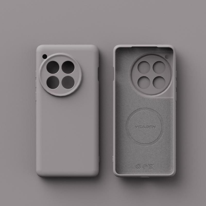 Для беспроводной зарядки Magsafe Мягкий жидкий силиконовый чехол для телефона для Oneplus 13 13R 12 Магнитный тонкий защитный чехол-накладка