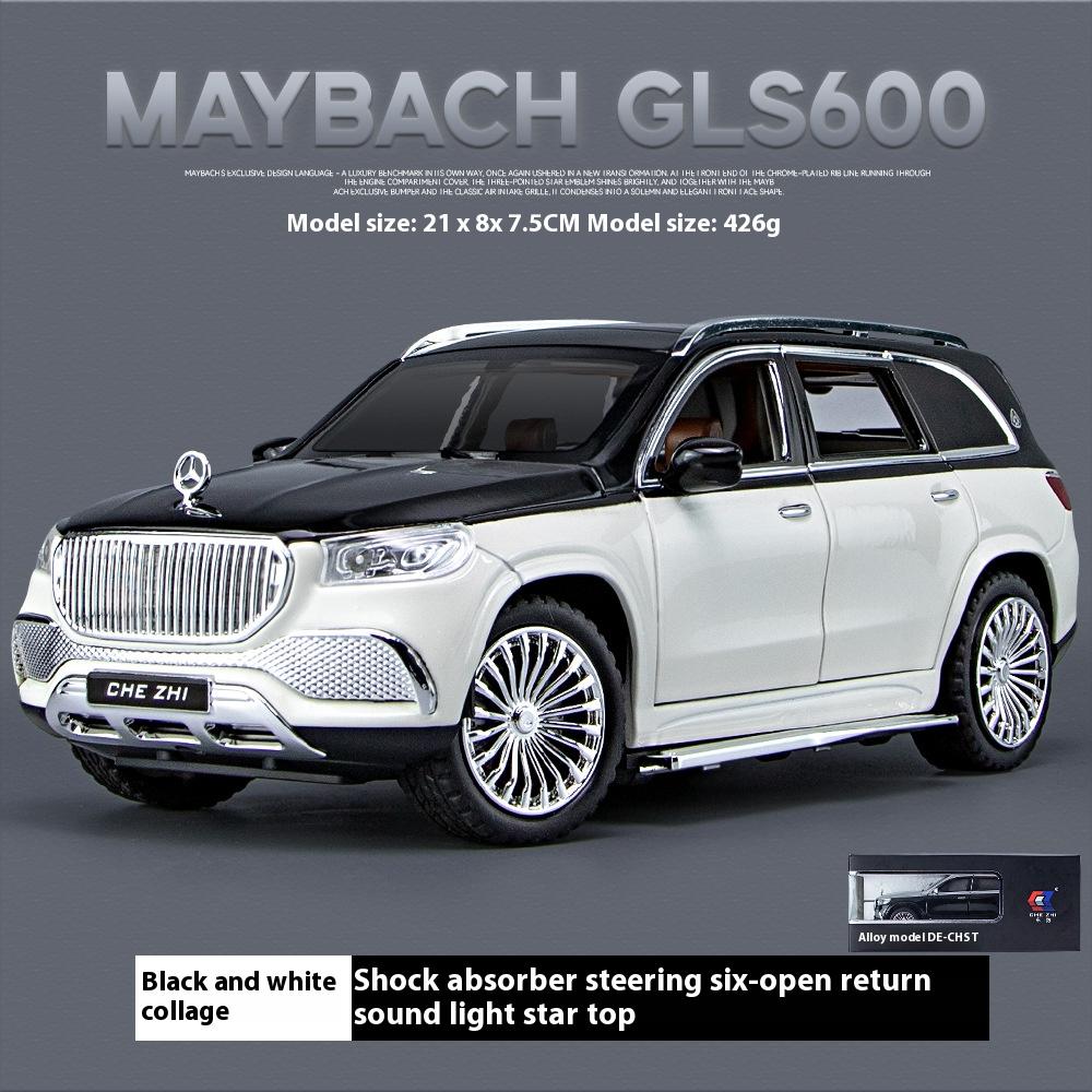 Масштаб 1/24 Симуляция Mercedes-Benz Maybach GLS600 Сплав Внедорожник Литая Металлическая Модель Коллекция Хобби Декоративные Изысканные Украшения Детская Игрушка