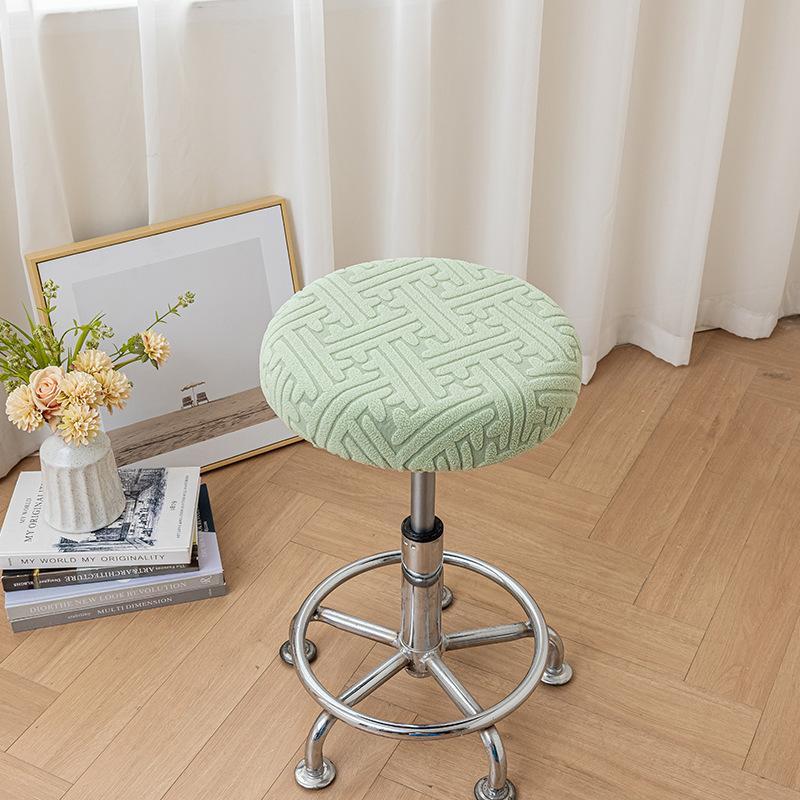 Чехол на круглый стул, чехол на табурет в половину упаковки, чехол на вращающееся кресло для салона красоты, чехол на подушку для барного стула, защитный чехол для подъемника